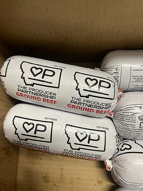 The Producer Partnership label and USDA stamp go on every package of meat processed by the program and shipped across the state of Montana. 