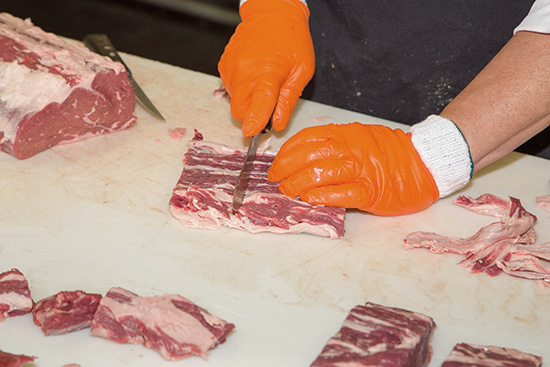 Meat cutting