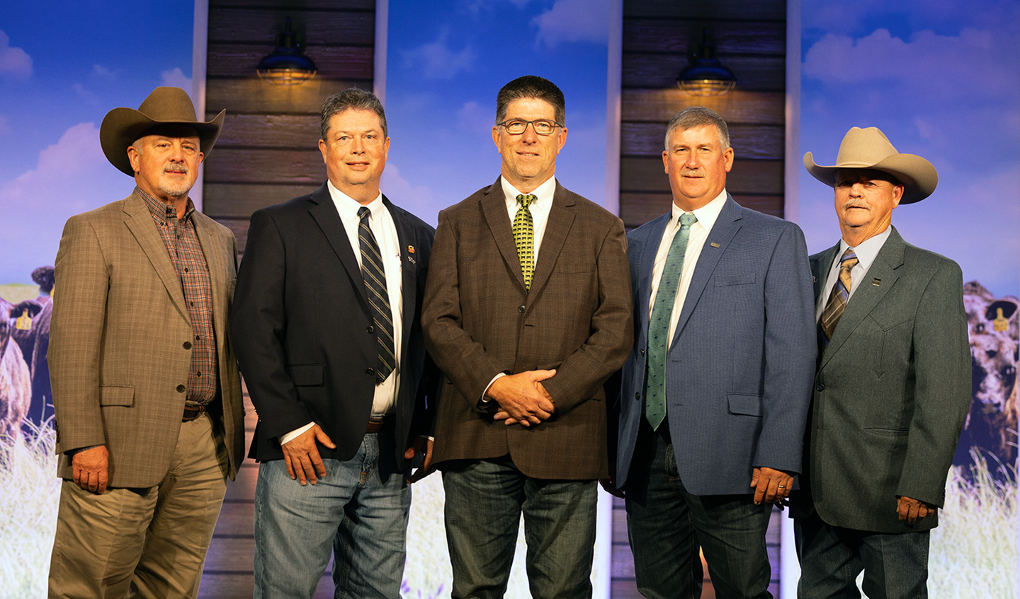 (from left) Roger Wann, Alan Mead, Rob Adams, Henry Smith and Art Butler