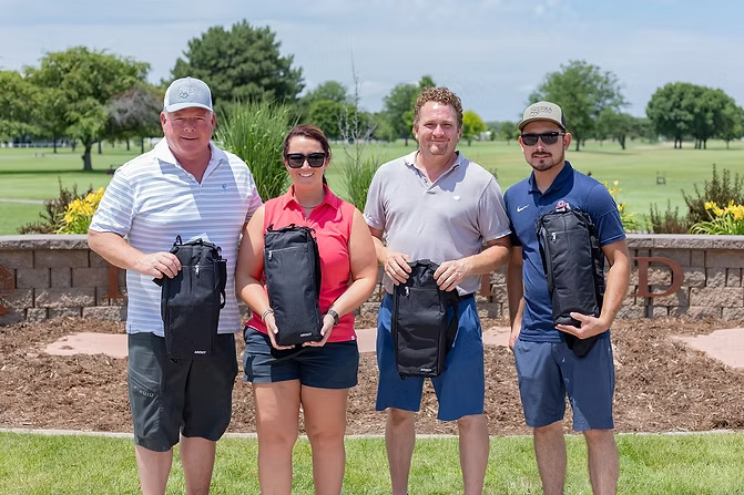 Pictured from left are Tim Coleman of Modesto, Calif.; Whitney Andras of Edmond, Okla.; John Choate of Hubbard, Texas; and Pedro Guillen of Modesto, Calif.