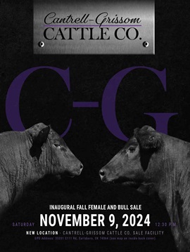 Cantrell-Grissom Cattle Company Sale Book 