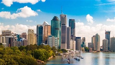 Arial shot of Brisbane, Australia