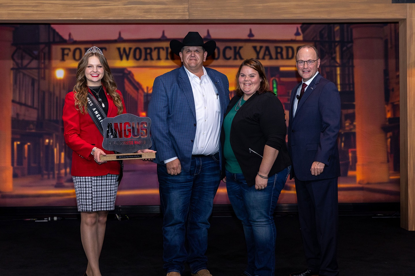 Cody Quam was awarded Young Breeder of the Year by the American Angus Association.