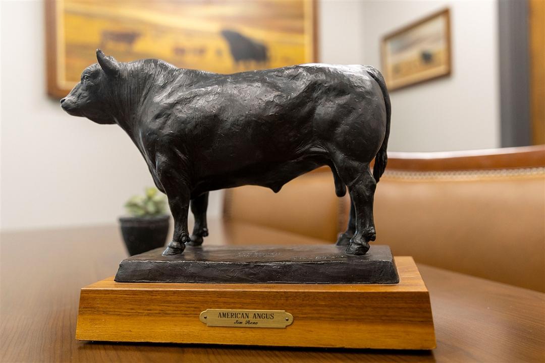 A rare Angus bronze bull and framed vintage Angus ads will highlight the Angus Foundation auction at the 2025 Angus Convention. 
