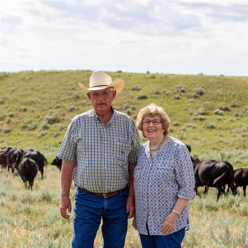 Dave and Yvonne Hinman were inducted into the Angus Heritage Foundation in 2024.