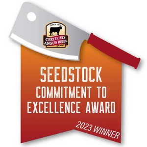 CAB Seedstock Commitment to Excellence Award 2023 Winner