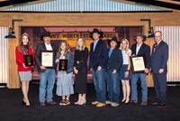 The American Angus Association® honors Sitz Angus with Century Award at Angus Convention in Fort Worth, Texas. 