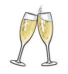 glass toasting